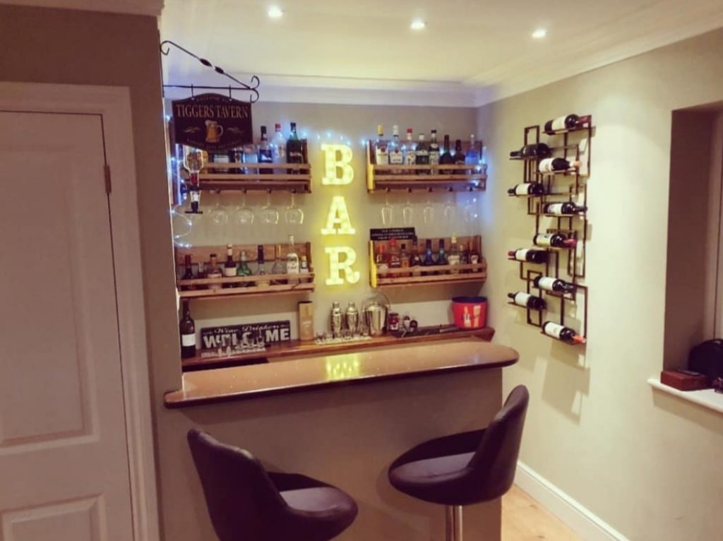 Our Full Bar Set Up Our Home To Yours